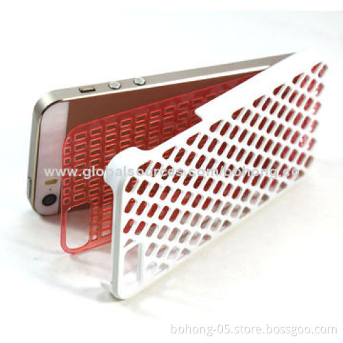 PC Cases for iPhone 5S, Inner Transparent PC + Otter Rubber PC Case with Honey PatternNew